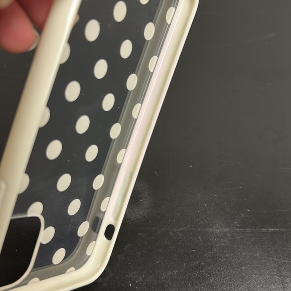 Kate Spade | iPhone 11 Pro Max Protective Case Clear/White Polka Dot - Picture 11 of 12